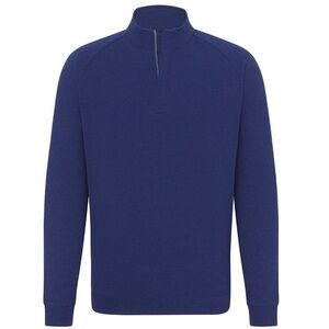 Holderness & Bourne The Charles half zip Pullover navy sweater small